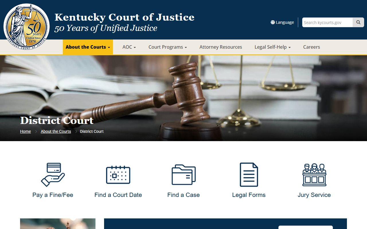 Campbell County court dockets Kentucky District Court overview